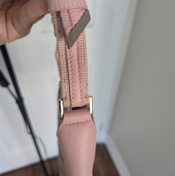 Vintage Dior Diorissimo Handbag with canvas beige and pink leather - Picture 14 of 16